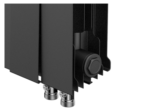 Биметаллический радиатор отопления  Royal Thermo Pianoforte 500 Vdr80 10 Секций Noir Sable