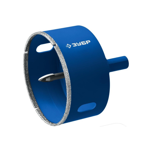 Коронка Зубр 29850-60 по каф/стекл Д-60мм (1пред.) для шуруповертов/дрелей