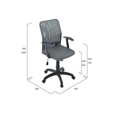 Кресло Фабрикант Альфа 4610097306075 ткань серая