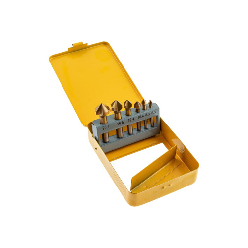 Набор зенковок Denzel 72313 HSS, M3-M10