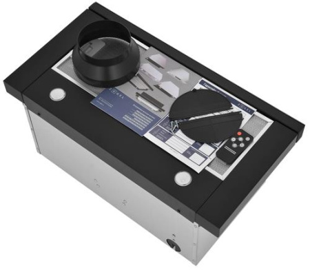 Вытяжка телескопическая ZUGEL ZHT652GX серебристый/черный