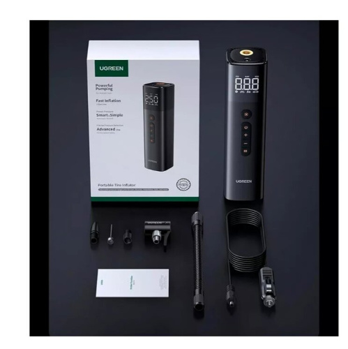 Портативный насос UGREEN ET501 (35573) Portable Tire Inflator Black