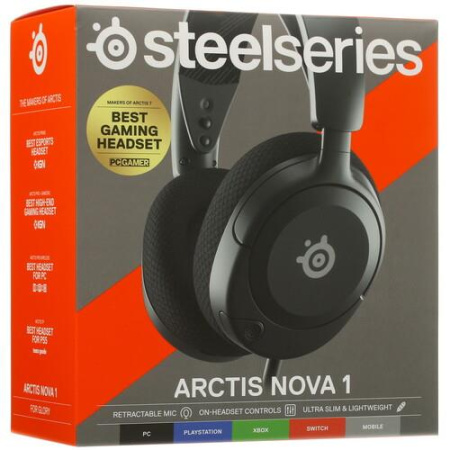 Проводные наушники SteelSeries Arctis Nova 1 черный